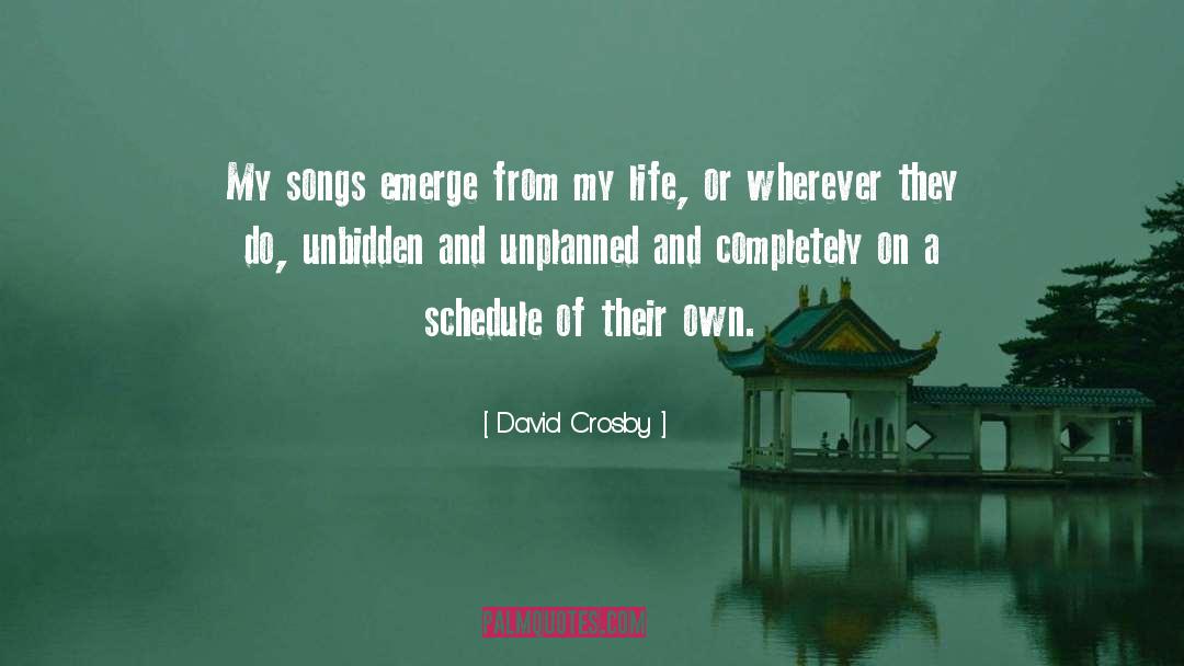 Wjct Schedule quotes by David Crosby