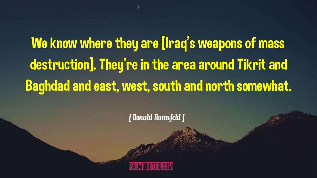 Wmd quotes by Donald Rumsfeld