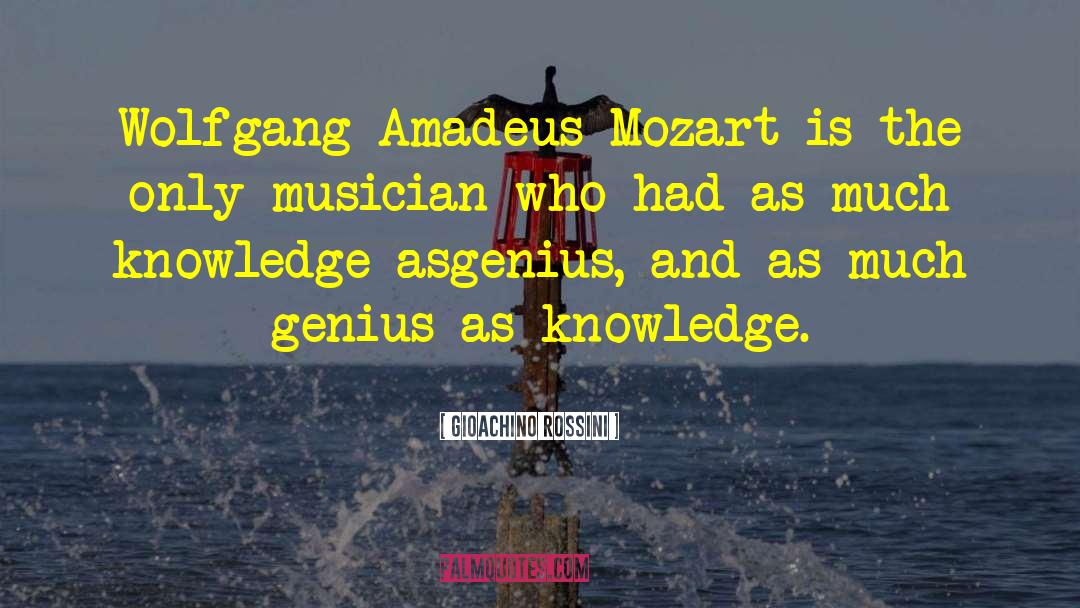 Wolfgang Amadeus Mozart quotes by Gioachino Rossini