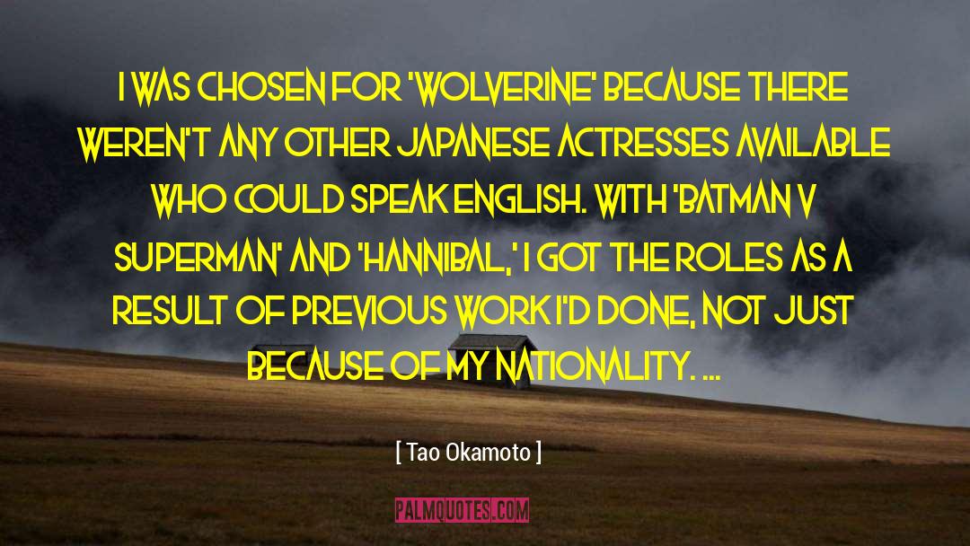 Wolverine quotes by Tao Okamoto
