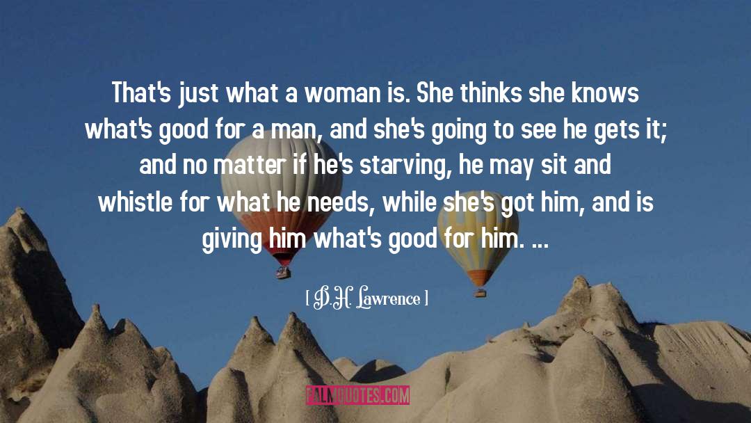 Woman Height quotes by D.H. Lawrence