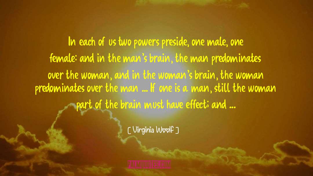 Womans Brain quotes by Virginia Woolf
