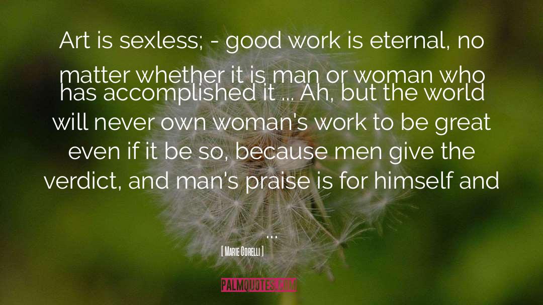 Womans Work quotes by Marie Corelli