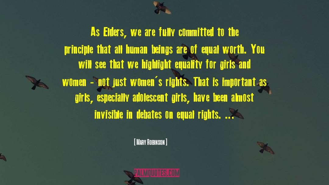 Women 27s Rights quotes by Mary Robinson