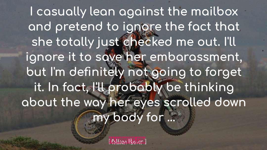 Women Body quotes by Colleen Hoover