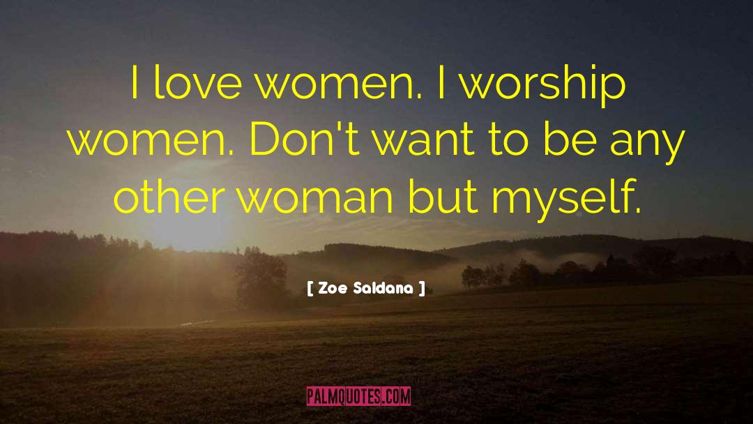 Women Confidence quotes by Zoe Saldana