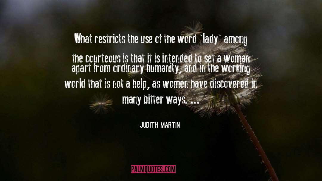 Women Humor quotes by Judith Martin