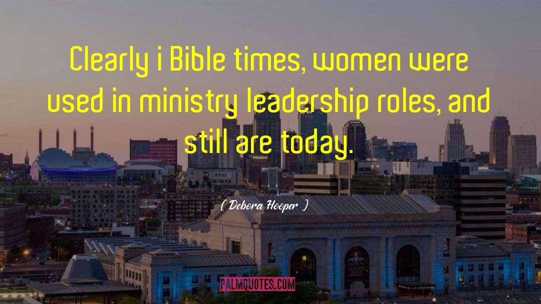 Women Ministers quotes by Debora Hooper