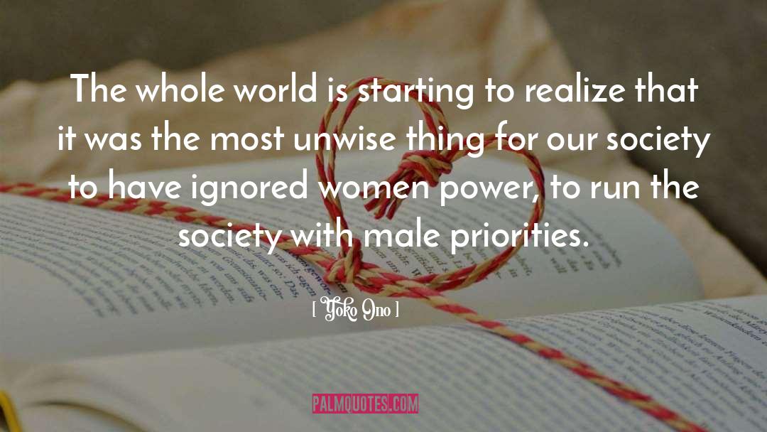 Women Power quotes by Yoko Ono