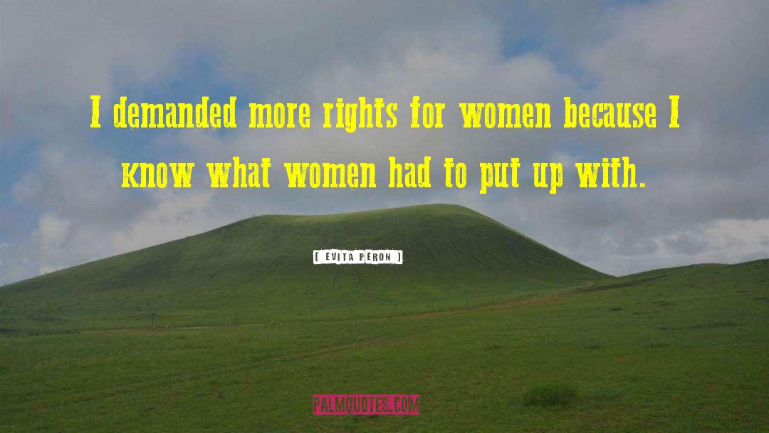 Women Rights quotes by Evita Peron