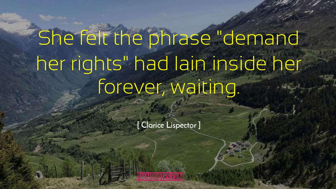 Women Rights quotes by Clarice Lispector
