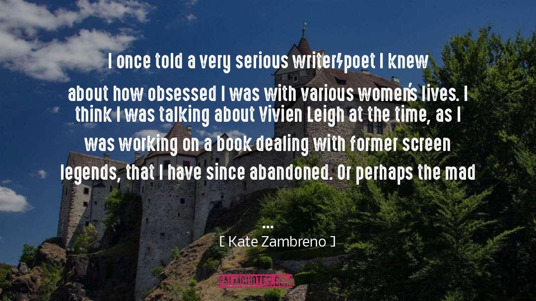 Women S Intuition quotes by Kate Zambreno