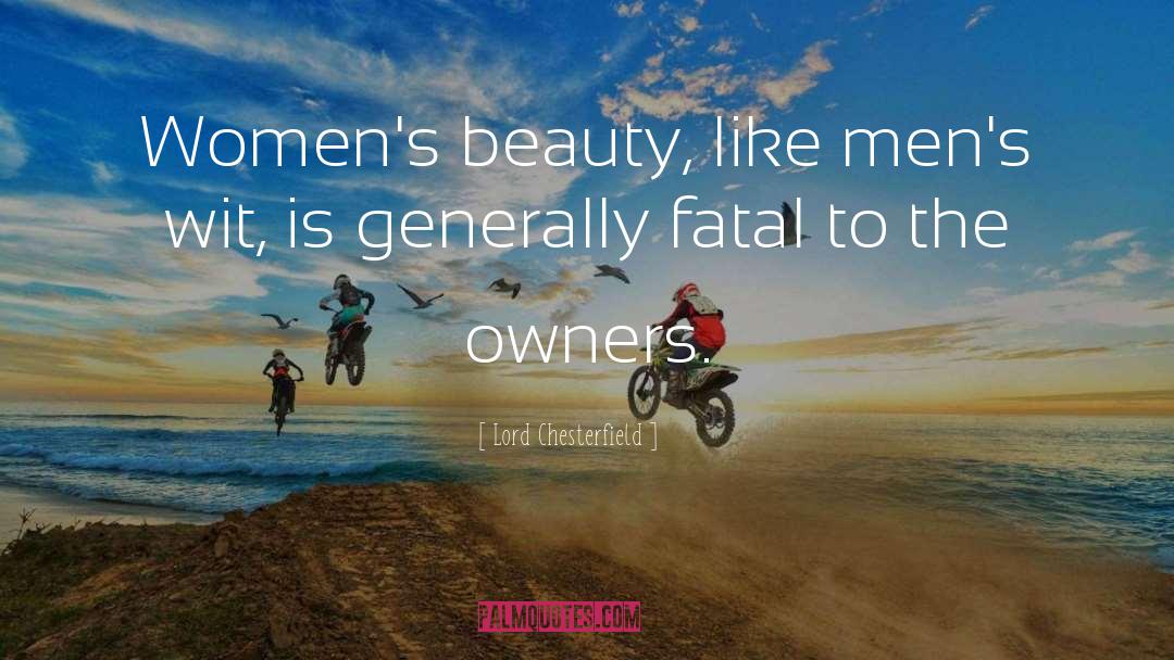 Womens Beauty quotes by Lord Chesterfield