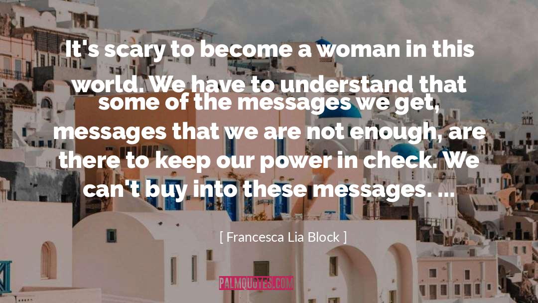 Womens Day Messages Or quotes by Francesca Lia Block