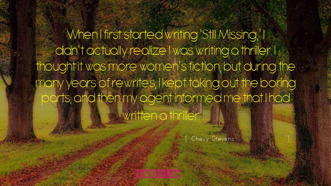 Womens Fiction quotes by Chevy Stevens