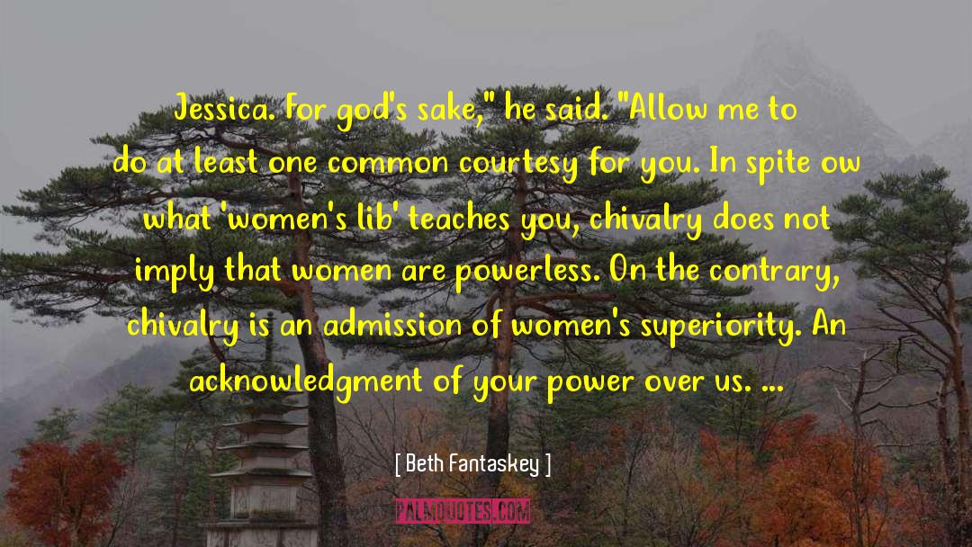 Womens Lib quotes by Beth Fantaskey