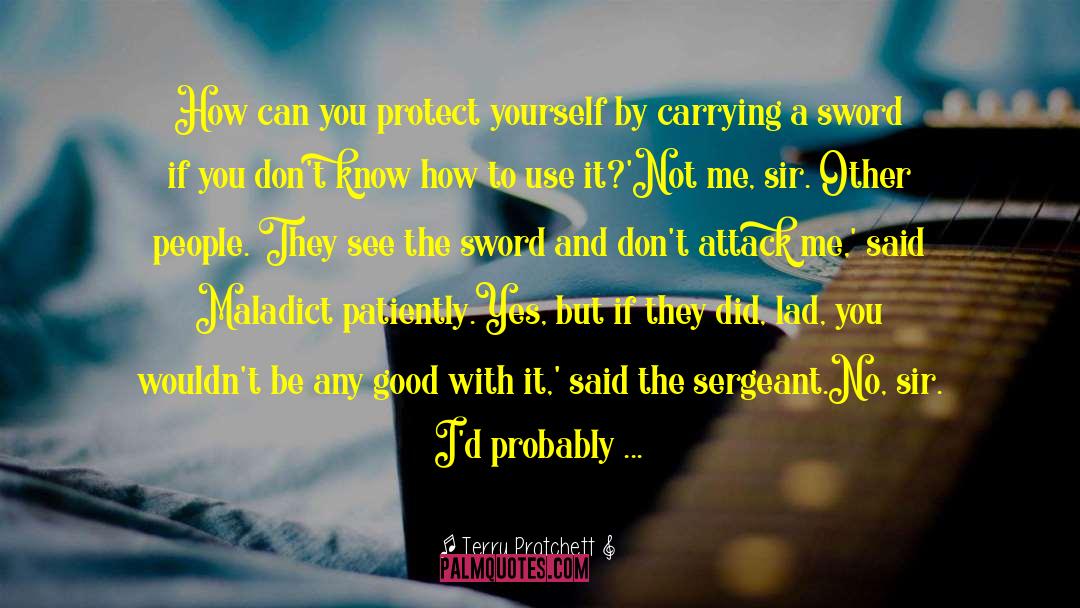 Womens Self Defense quotes by Terry Pratchett