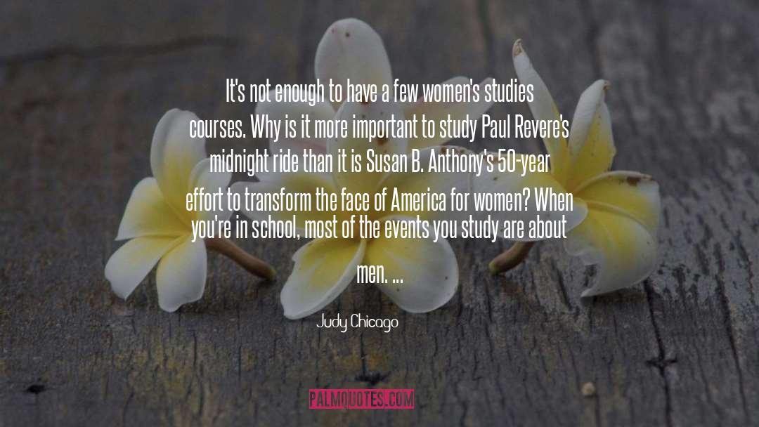 Womens Suffrage Activists quotes by Judy Chicago