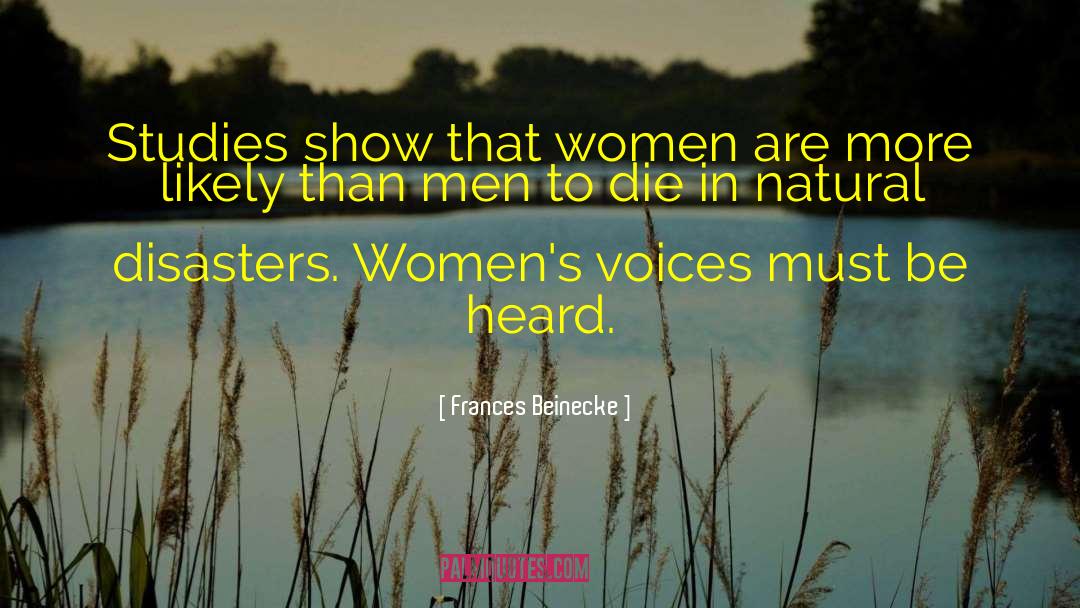 Womens Voices quotes by Frances Beinecke