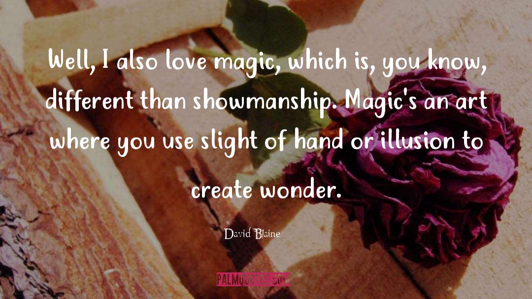 Wonder Love quotes by David Blaine