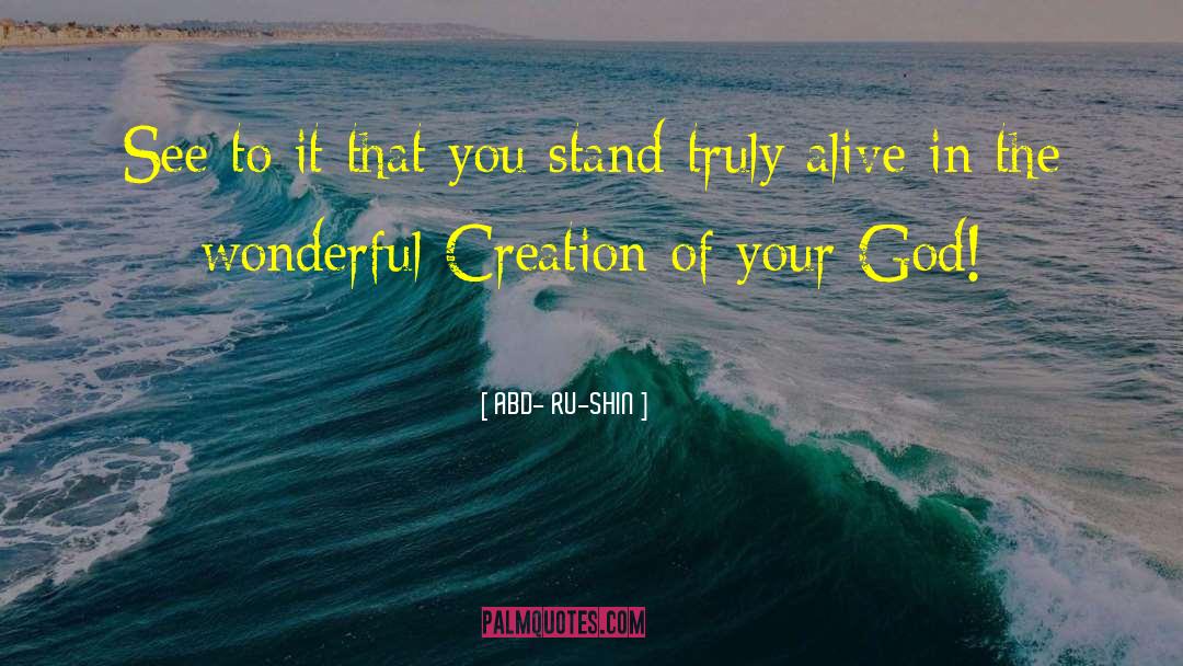 Wonderful Creation quotes by ABD- RU-SHIN