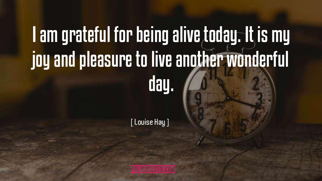 Wonderful Day quotes by Louise Hay