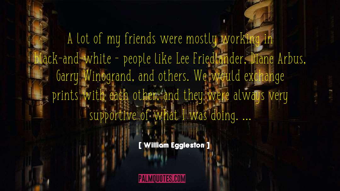 Wonderful Friends quotes by William Eggleston