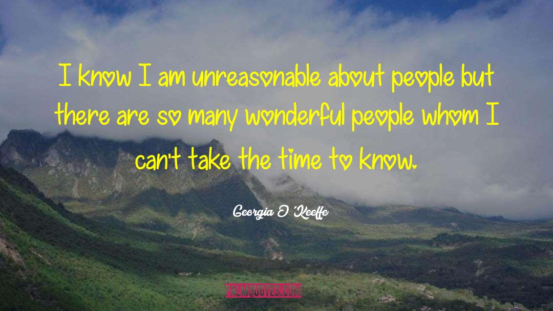 Wonderful People quotes by Georgia O'Keeffe