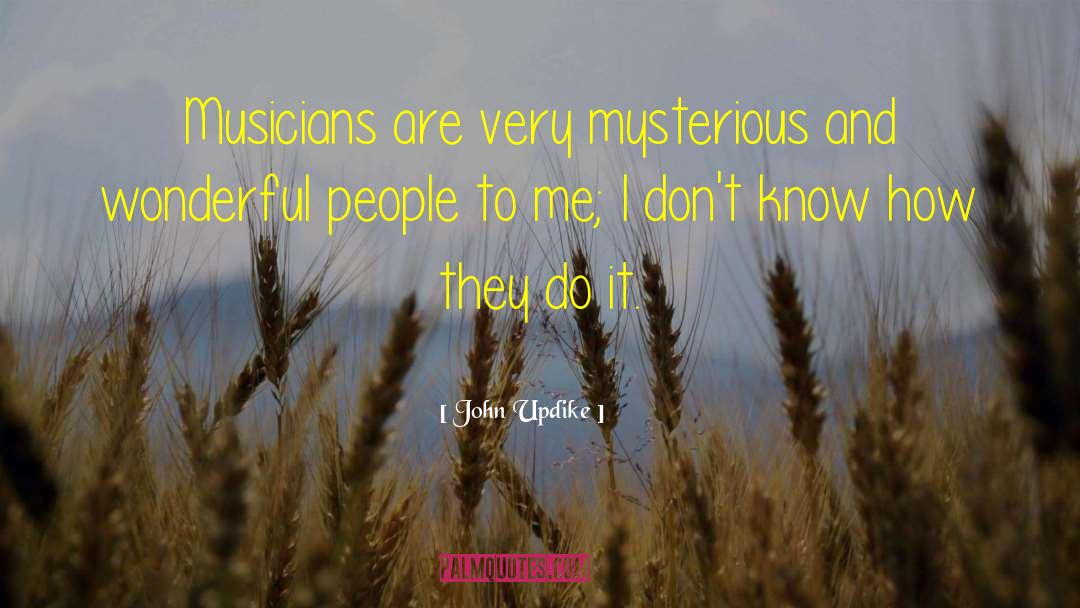 Wonderful People quotes by John Updike