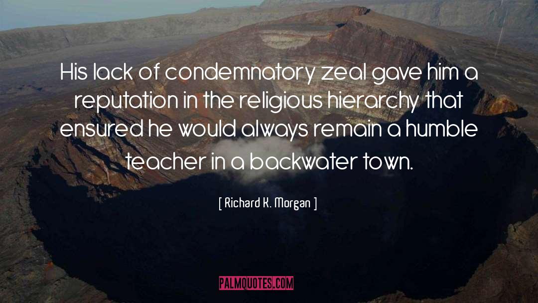 Wonderful Teacher quotes by Richard K. Morgan