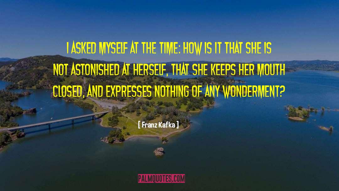 Wonderment quotes by Franz Kafka