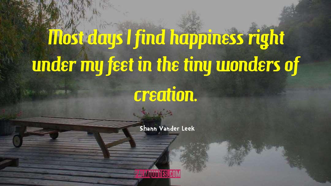Wonders Of Creation quotes by Shann Vander Leek