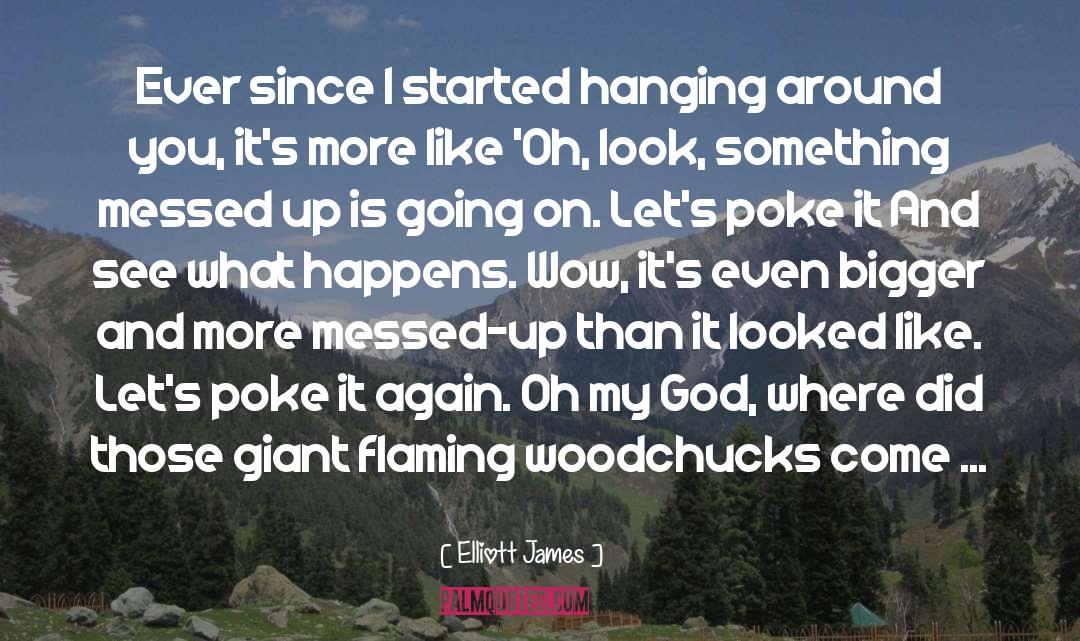 Woodchucks quotes by Elliott James