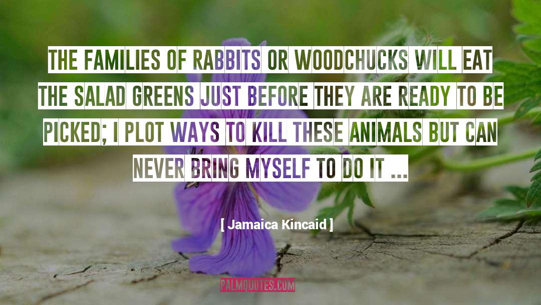 Woodchucks quotes by Jamaica Kincaid