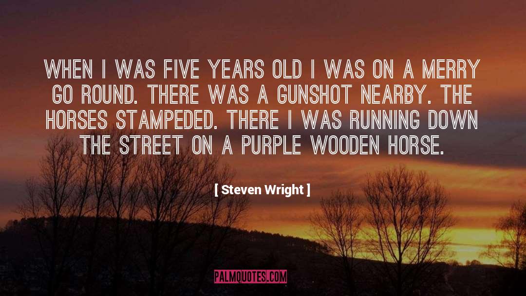 Wooden Horse quotes by Steven Wright