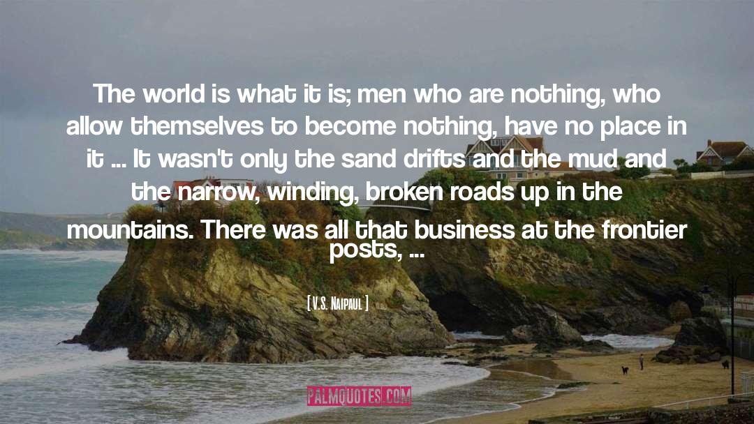 Wooden quotes by V.S. Naipaul