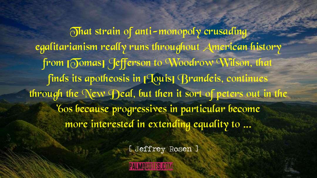 Woodrow Wilson quotes by Jeffrey Rosen