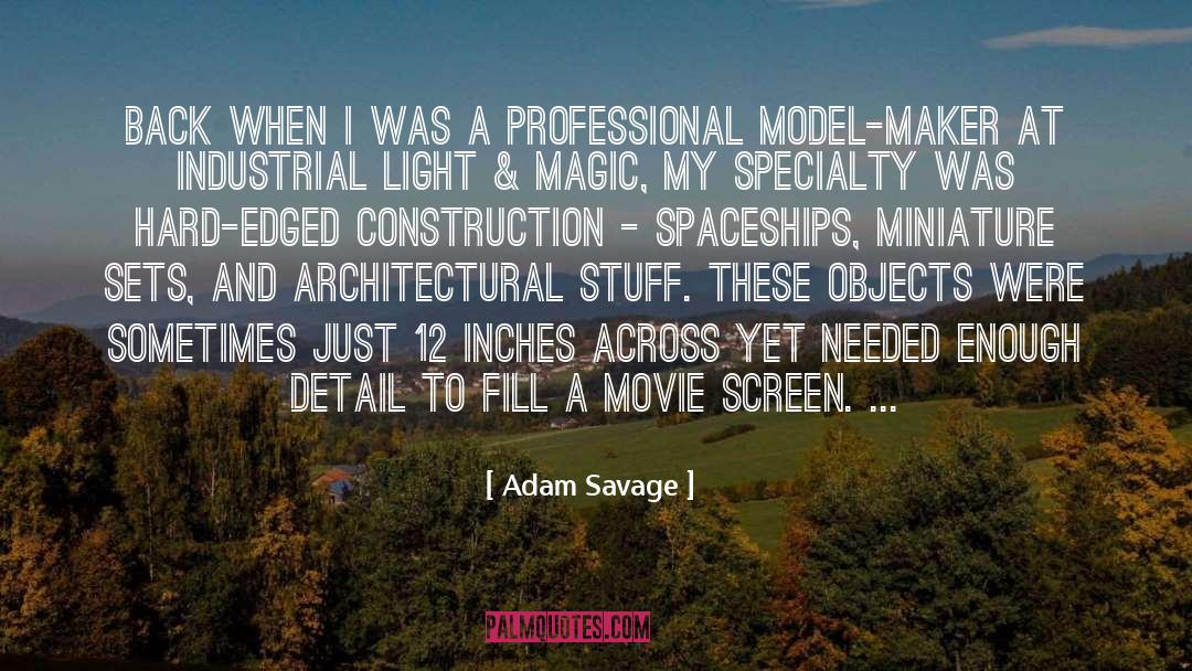 Woodzy Miniature quotes by Adam Savage