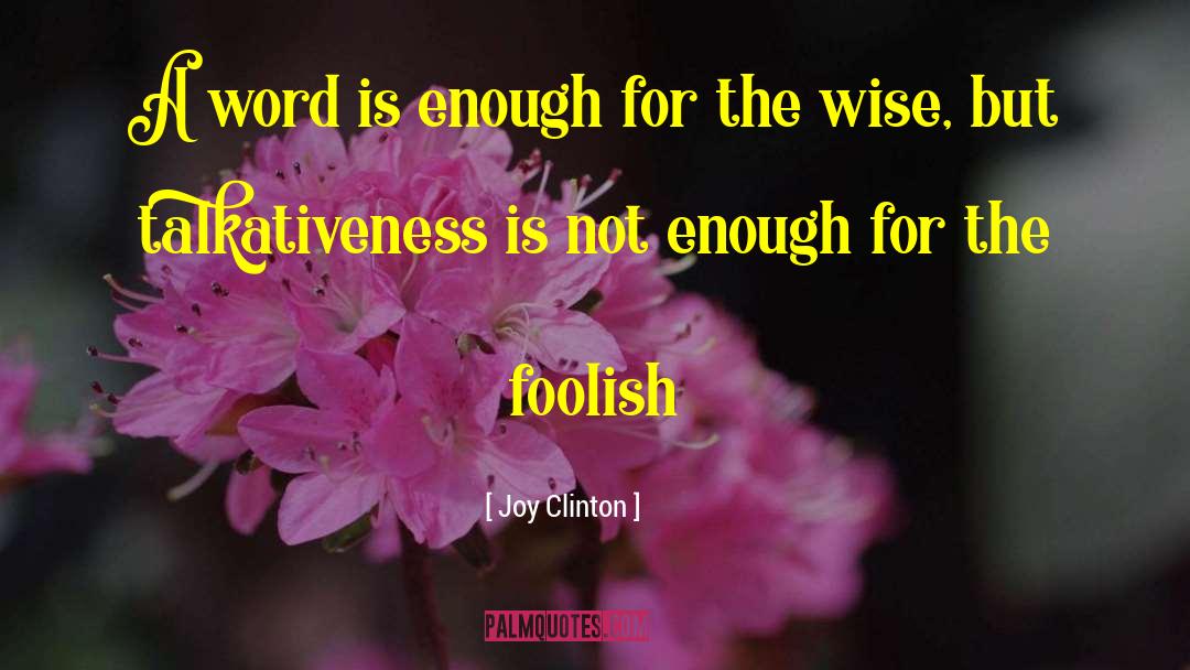 Word Association quotes by Joy Clinton