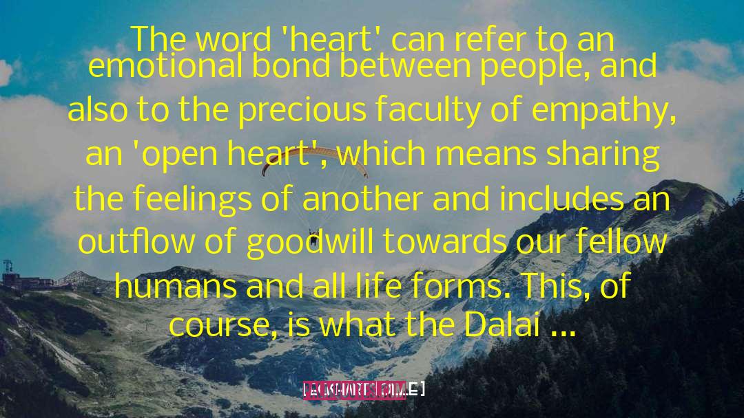 Word Heart quotes by Eckhart Tolle