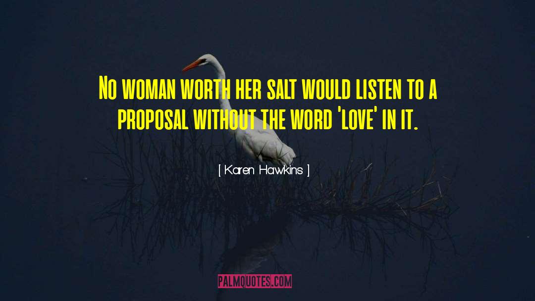 Word Love quotes by Karen Hawkins