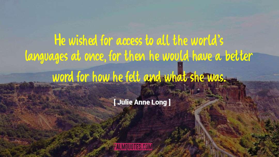 Word Meanings quotes by Julie Anne Long