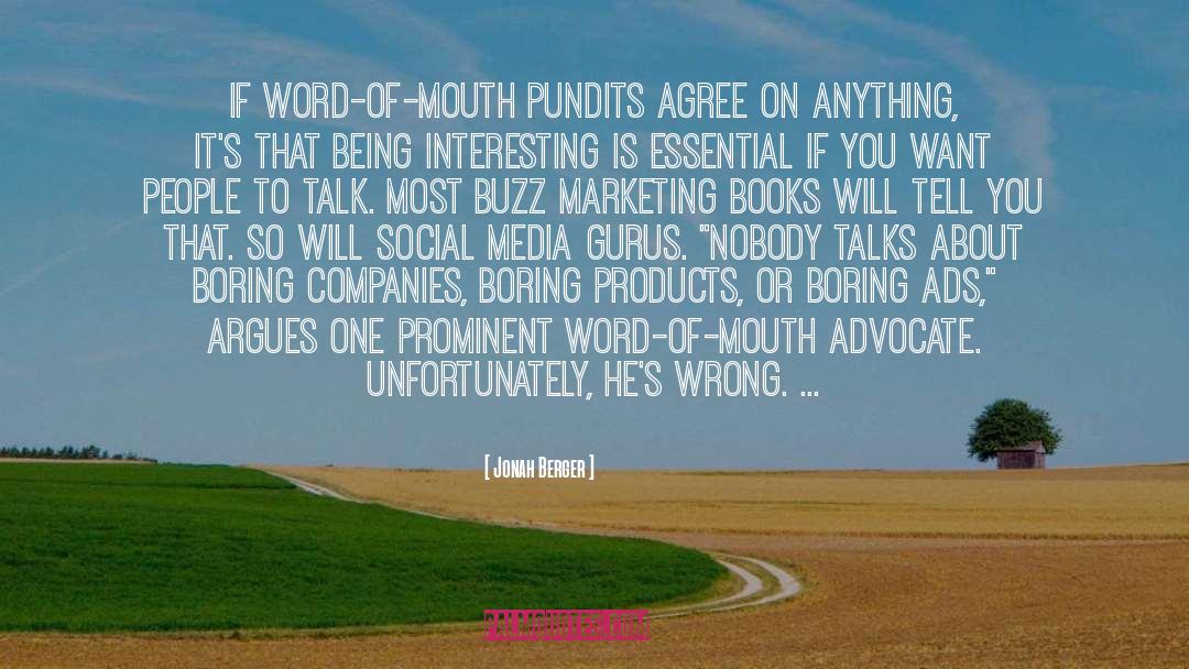 Word Of Mouth quotes by Jonah Berger