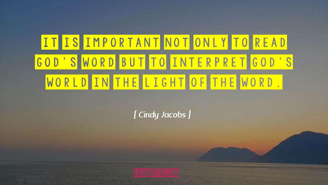 Word Of Wisdom quotes by Cindy Jacobs