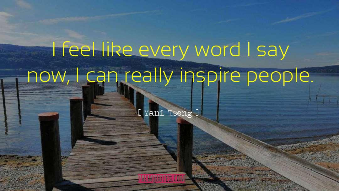 Word People quotes by Yani Tseng