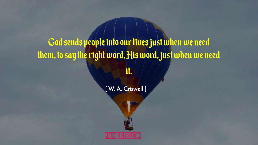 Word Police quotes by W. A. Criswell