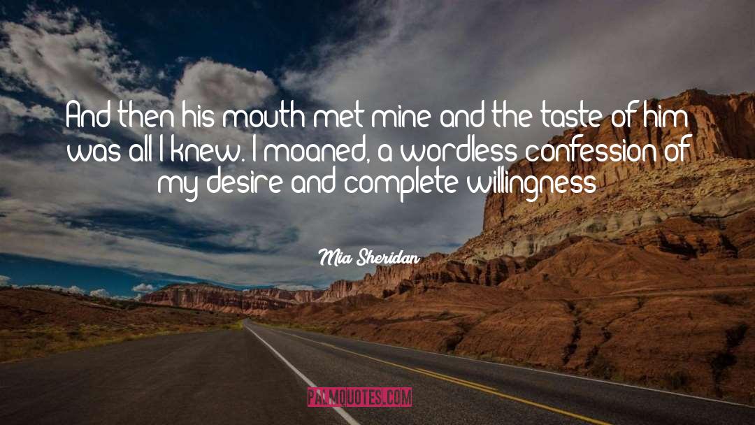 Wordless quotes by Mia Sheridan