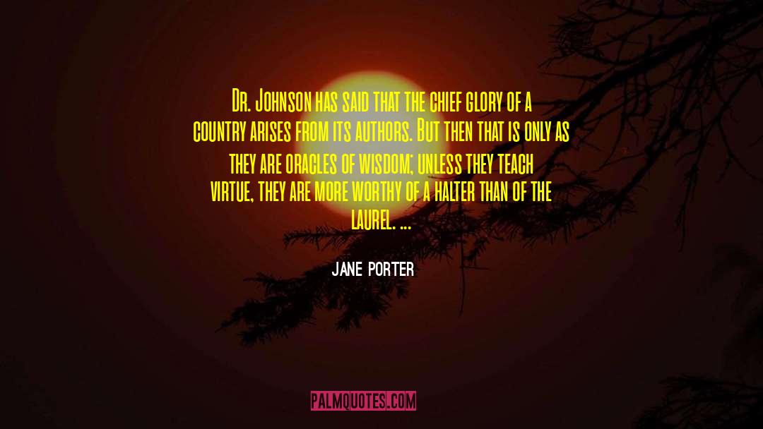 Wordly Wisdom quotes by Jane Porter
