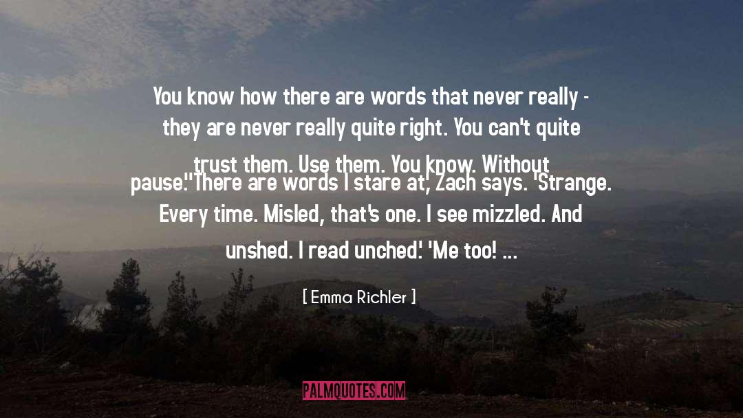 Wordplay quotes by Emma Richler