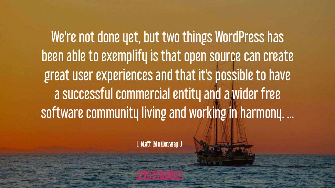 Wordpress quotes by Matt Mullenweg